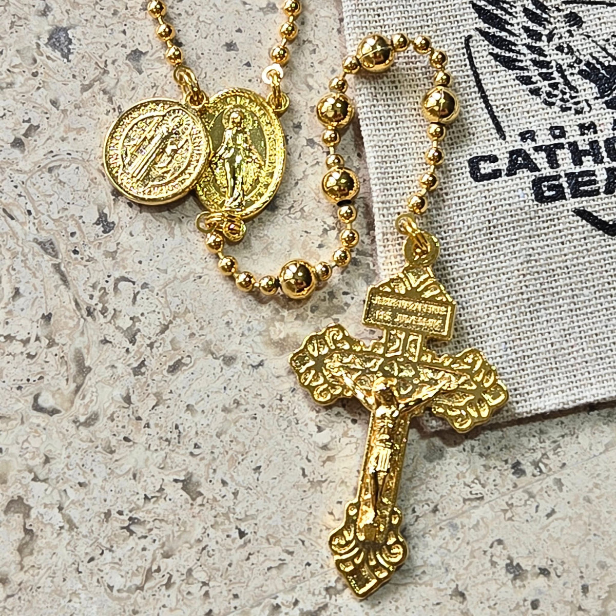The 14Kt Gold Combat Rosary™