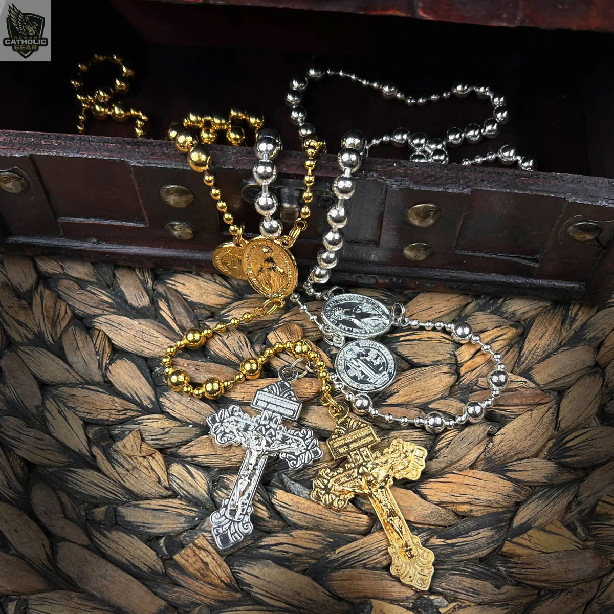 The 24Kt Gold Combat Rosary™ Roman Catholic Gear