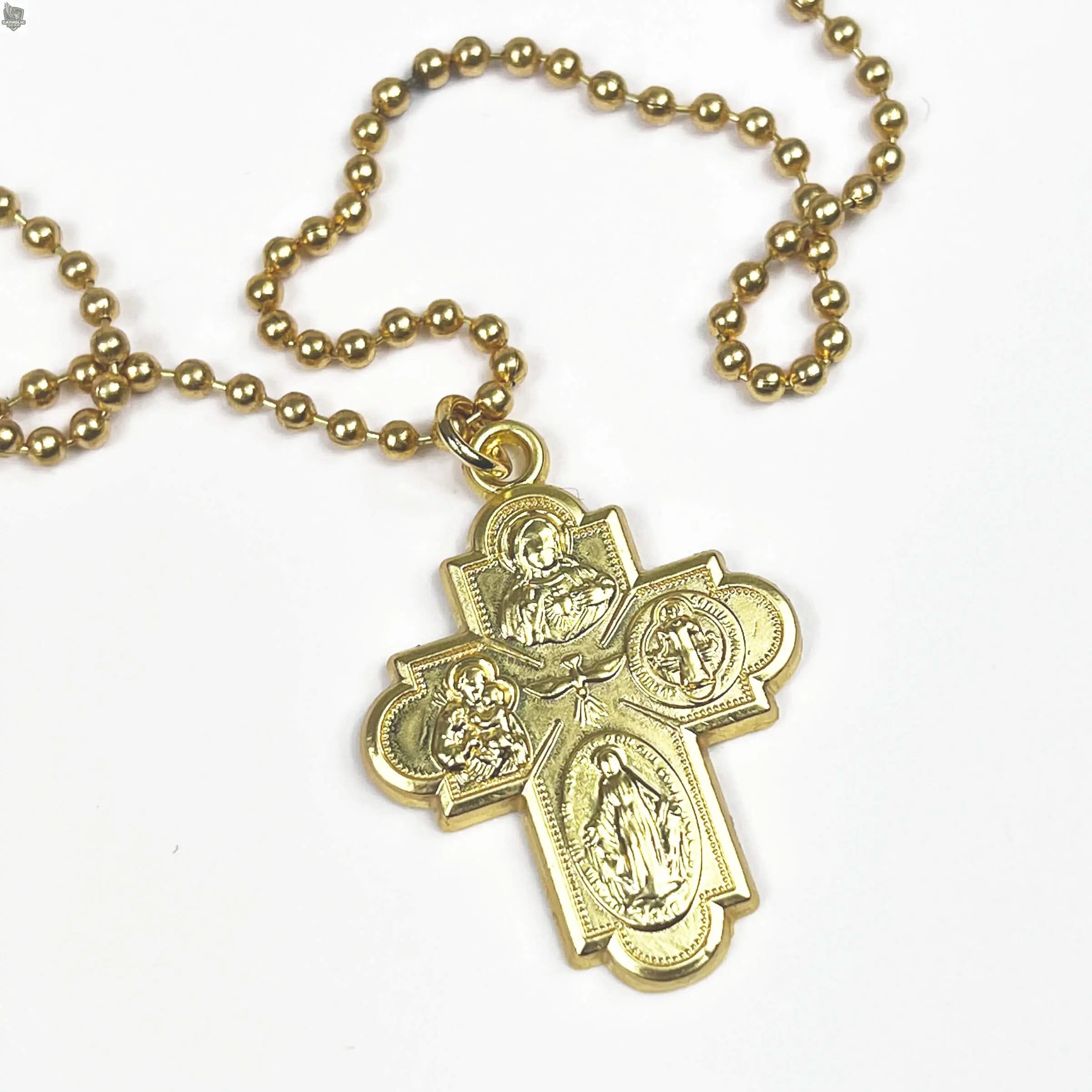 4 Way Scapular Medal Necklace Roman Catholic Gear 4 way scapular medal necklace roman catholic gear