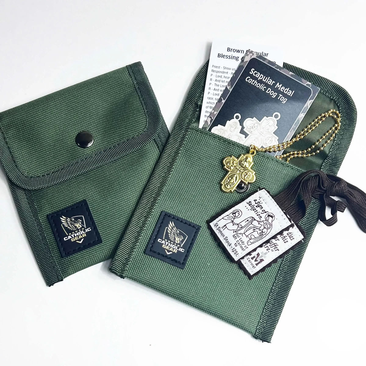 4-Way Scapular Medal Necklace Roman Catholic Gear