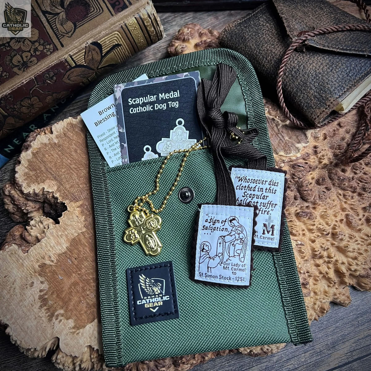 4-Way Scapular Medal Necklace Roman Catholic Gear