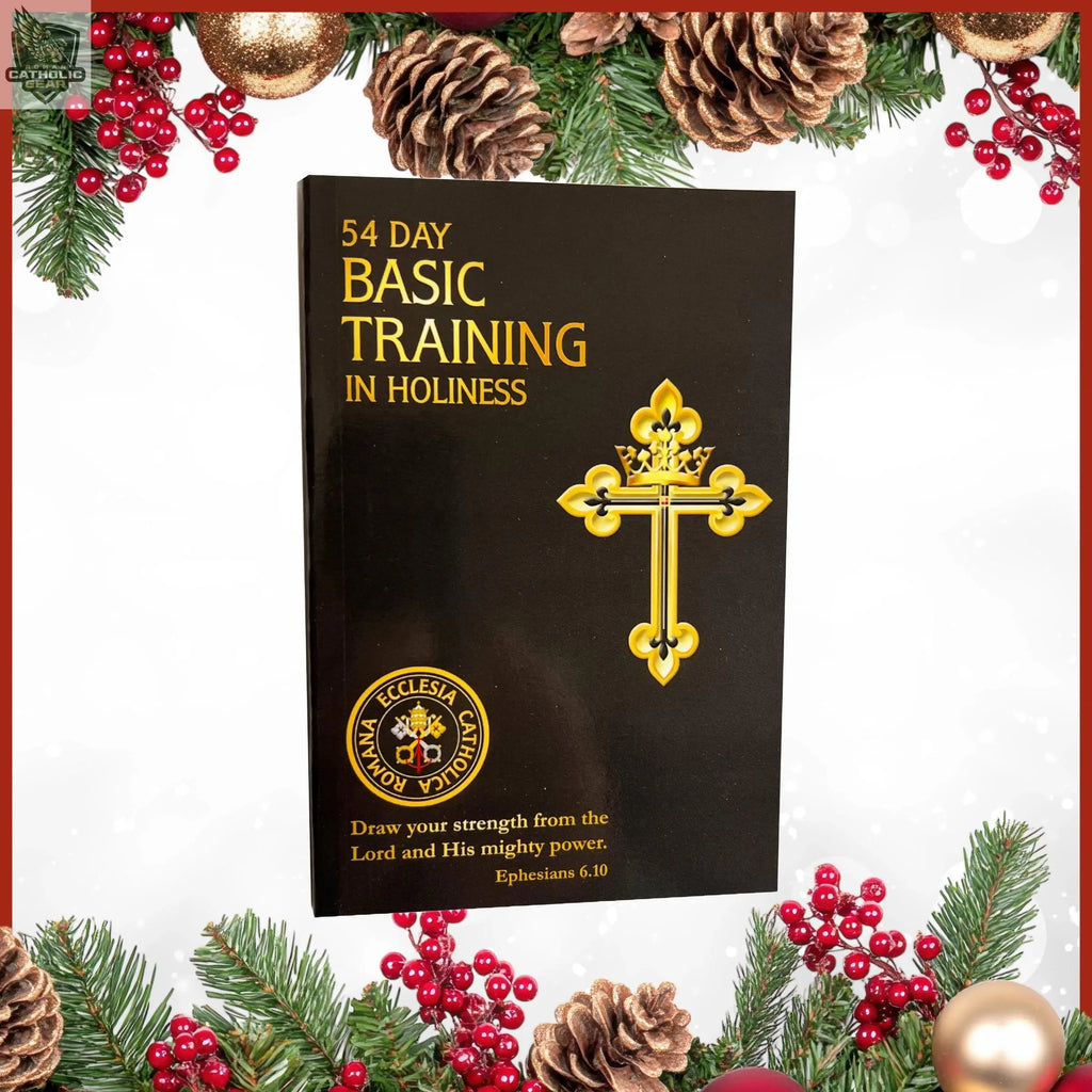 54 Day Basic Training in Holiness Book - Paperback version Roman Catholic Gear