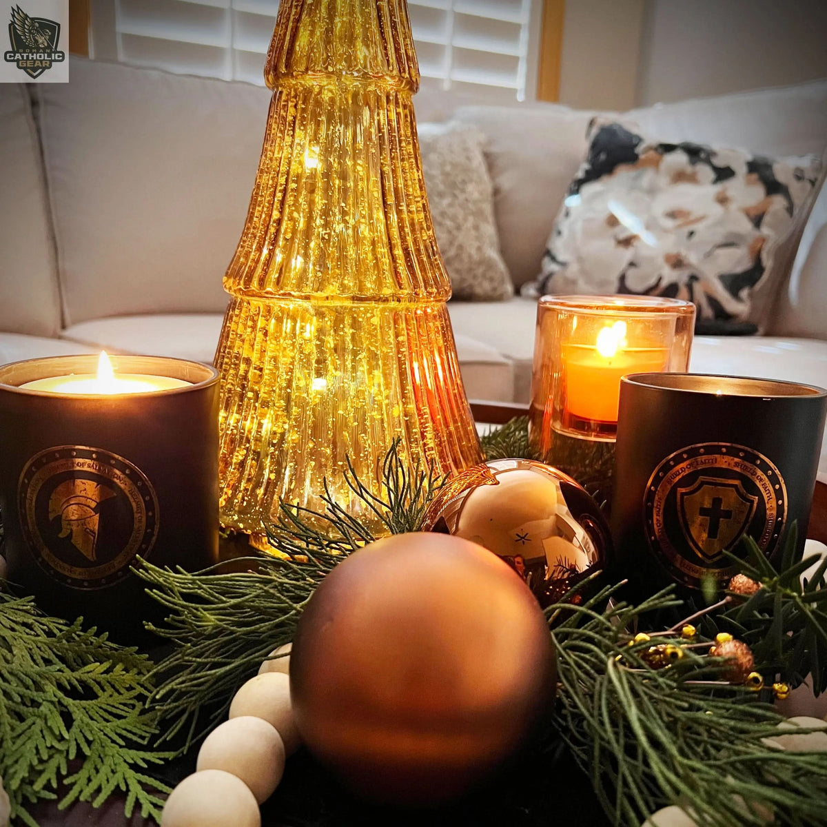 Armor of God Candle Roman Catholic Gear
