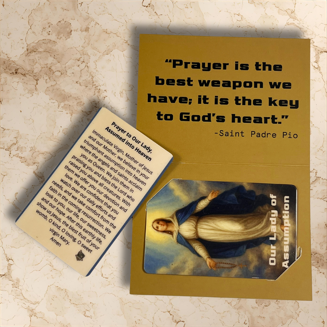 Our Lady of Assumption Prayer Card