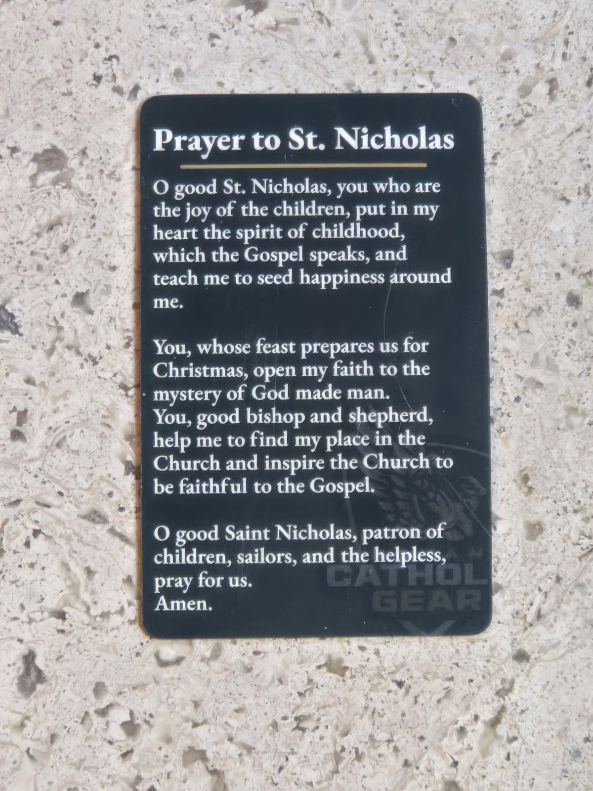 St. Nicholas Prayer Card