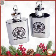 Blessed Salt and Holy Water Flask Pack Roman Catholic Gear