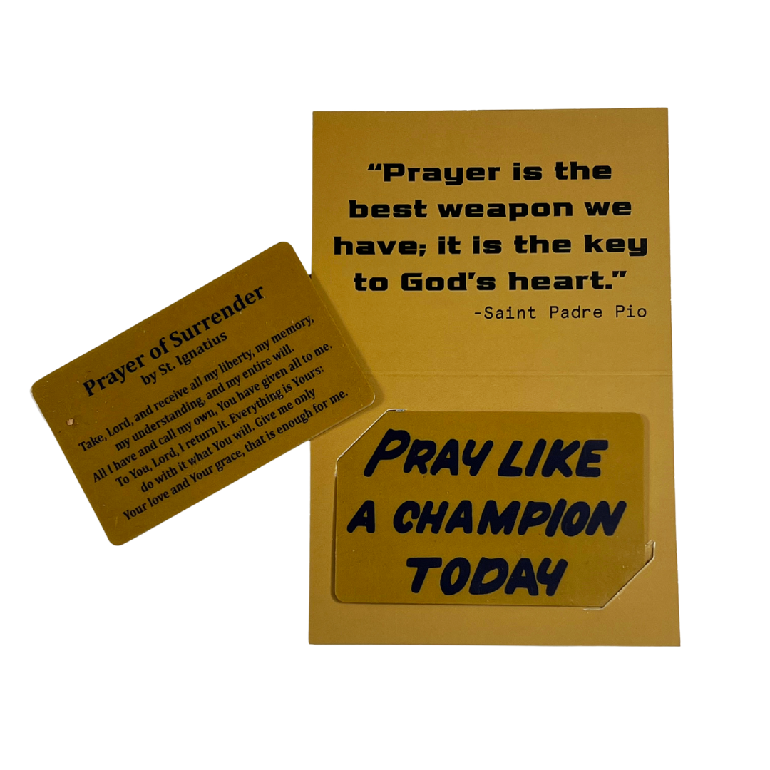 Pray Like a Champion - Prayer Card