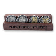 Peace Through Strength Coin Holder Set