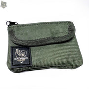 Combat Rosary™ Pouch  Green , white background - Canvas Roman Catholic Gear