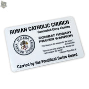 Concealed Carry Rosary Card Roman Catholic Gear