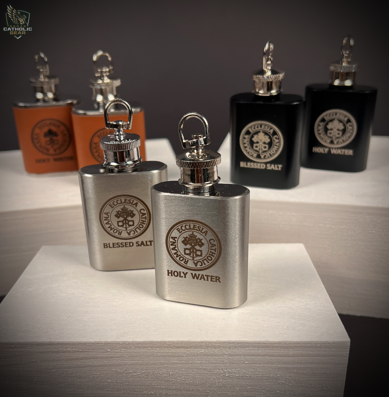 Blessed Salt and Holy Water Flask Pack