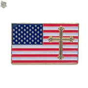 Grace Force Heal Our Land Flag Pin Roman Catholic Gear