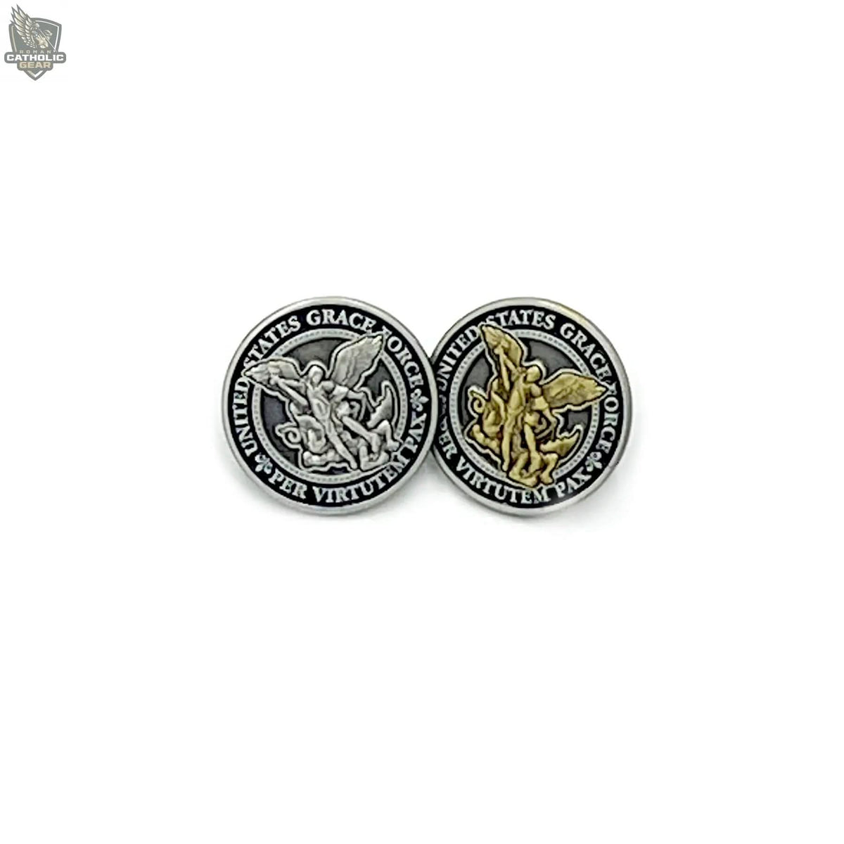 Grace Force® Lapel Pin (Gold or Sliver) Roman Catholic Gear