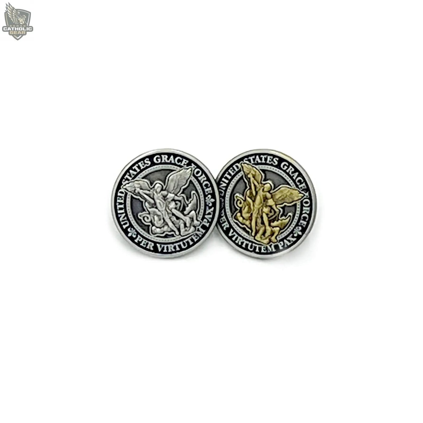 Grace Force® Lapel Pin (Gold or Sliver) Roman Catholic Gear