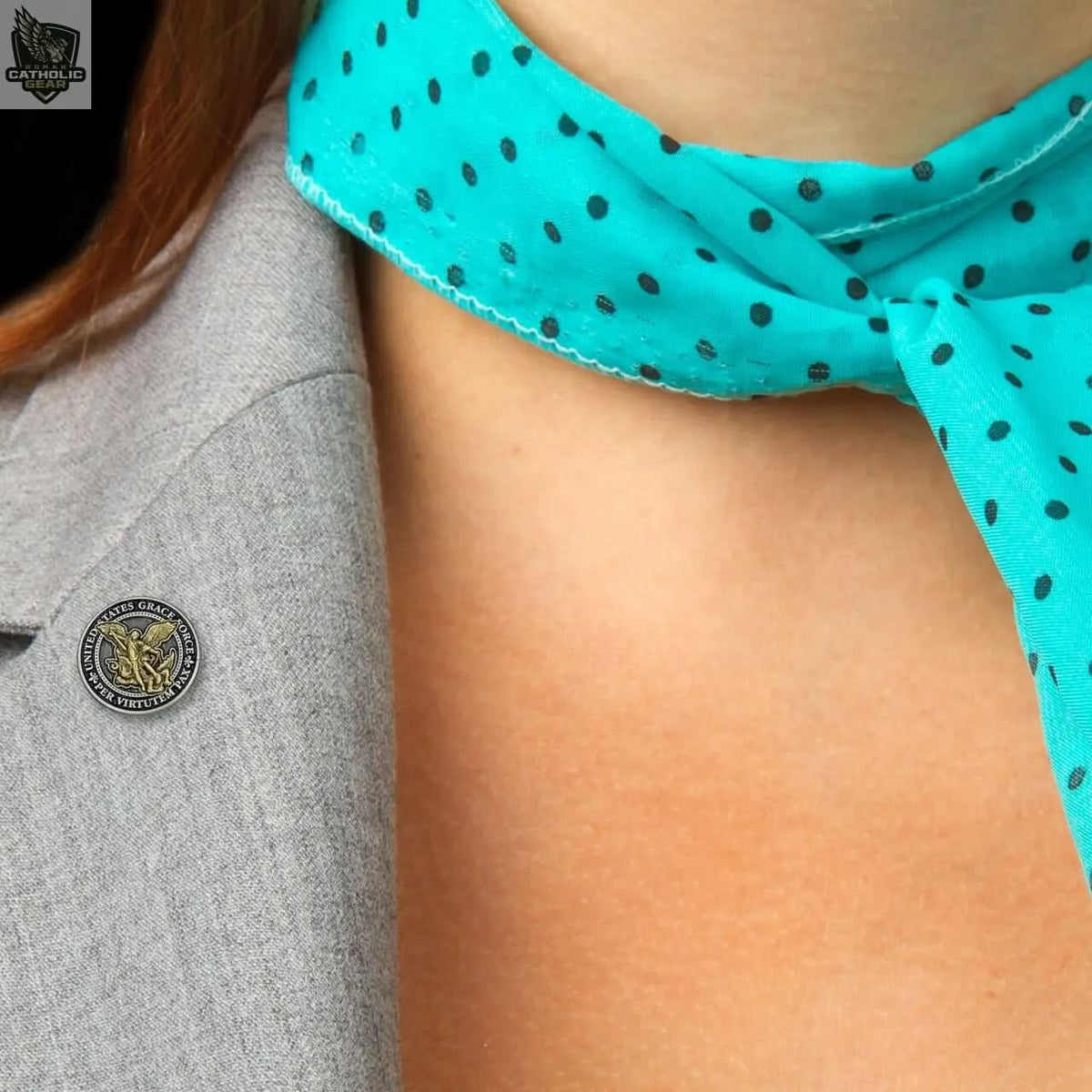 Grace Force® Lapel Pin (Gold or Sliver) Roman Catholic Gear