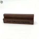 Peace Through Strength Challenge Coin Holder