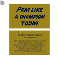 Pray Like a Champion - Prayer Card Roman Catholic Gear