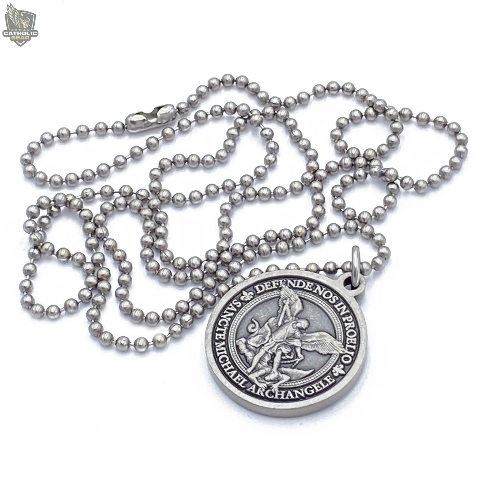 St. Michael Medal Necklace Roman Catholic Gear