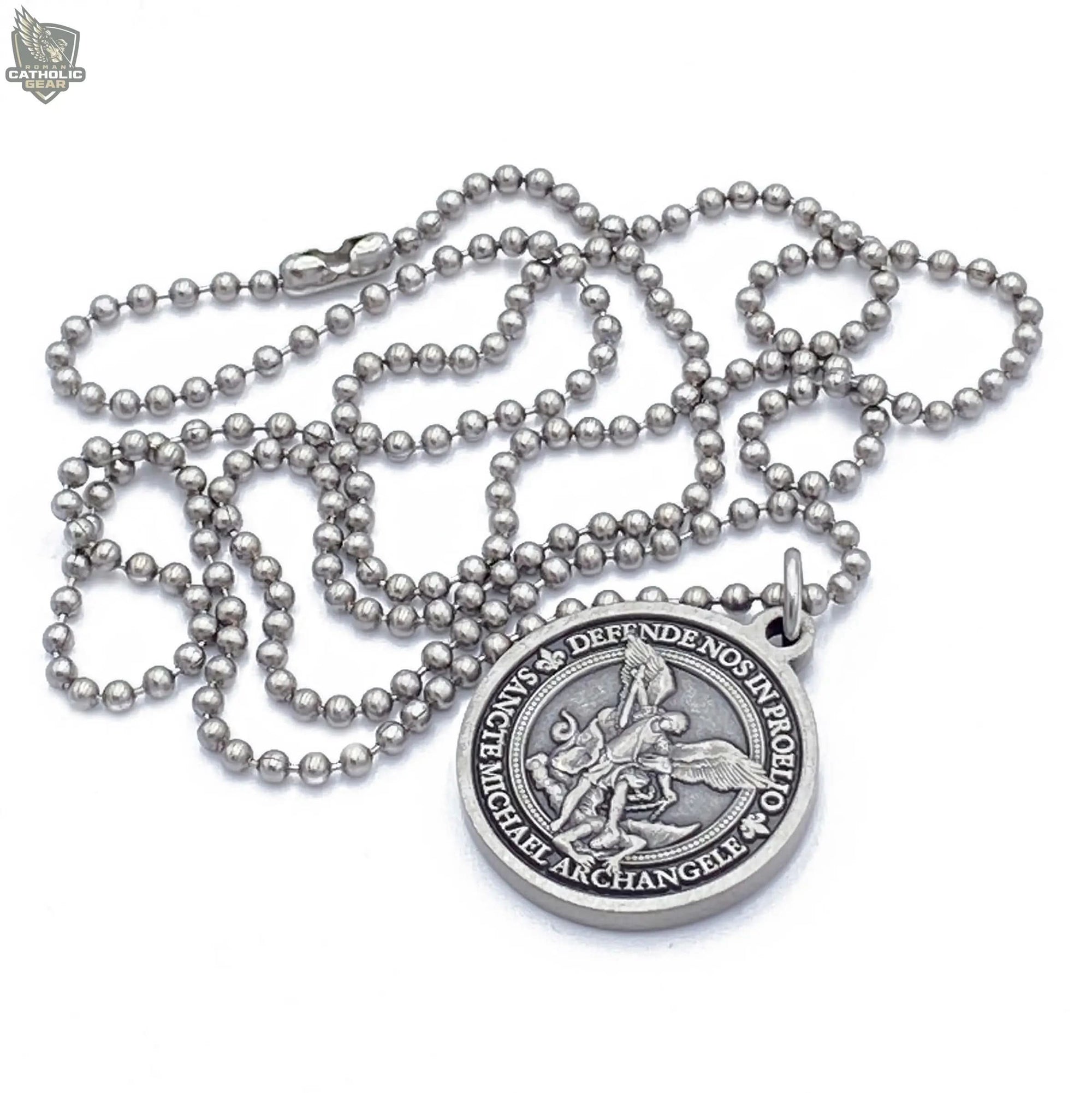 St. Michael Medal Necklace Roman Catholic Gear