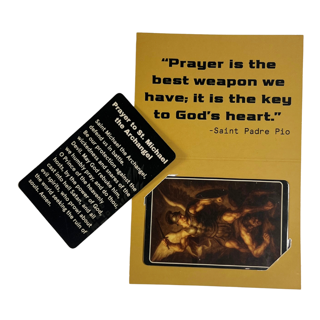 St. Michael Defend Us in Battle - Prayer Card