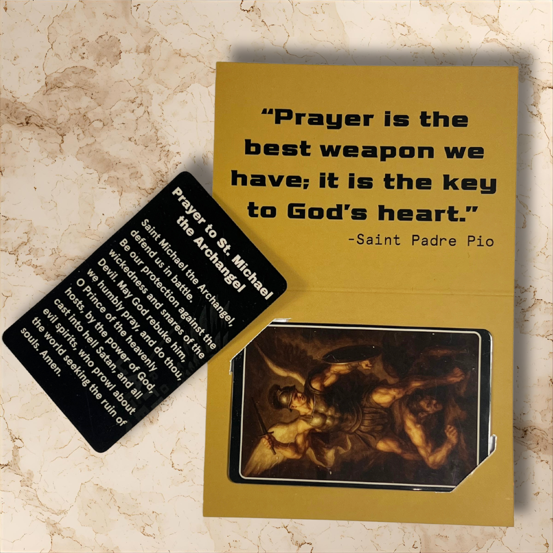 St. Michael Defend Us in Battle - Prayer Card