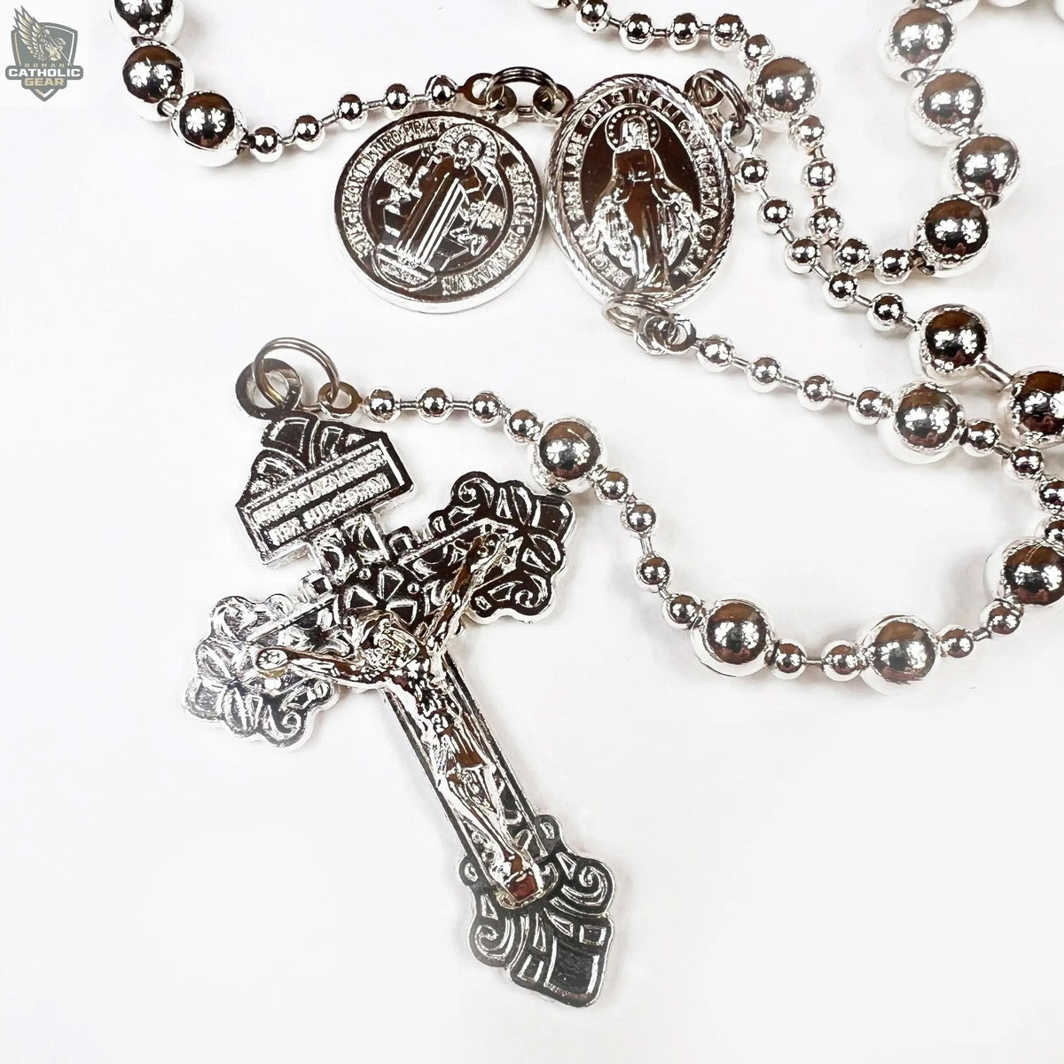 The Sterling Silver Combat Rosary™ Roman Catholic Gear
