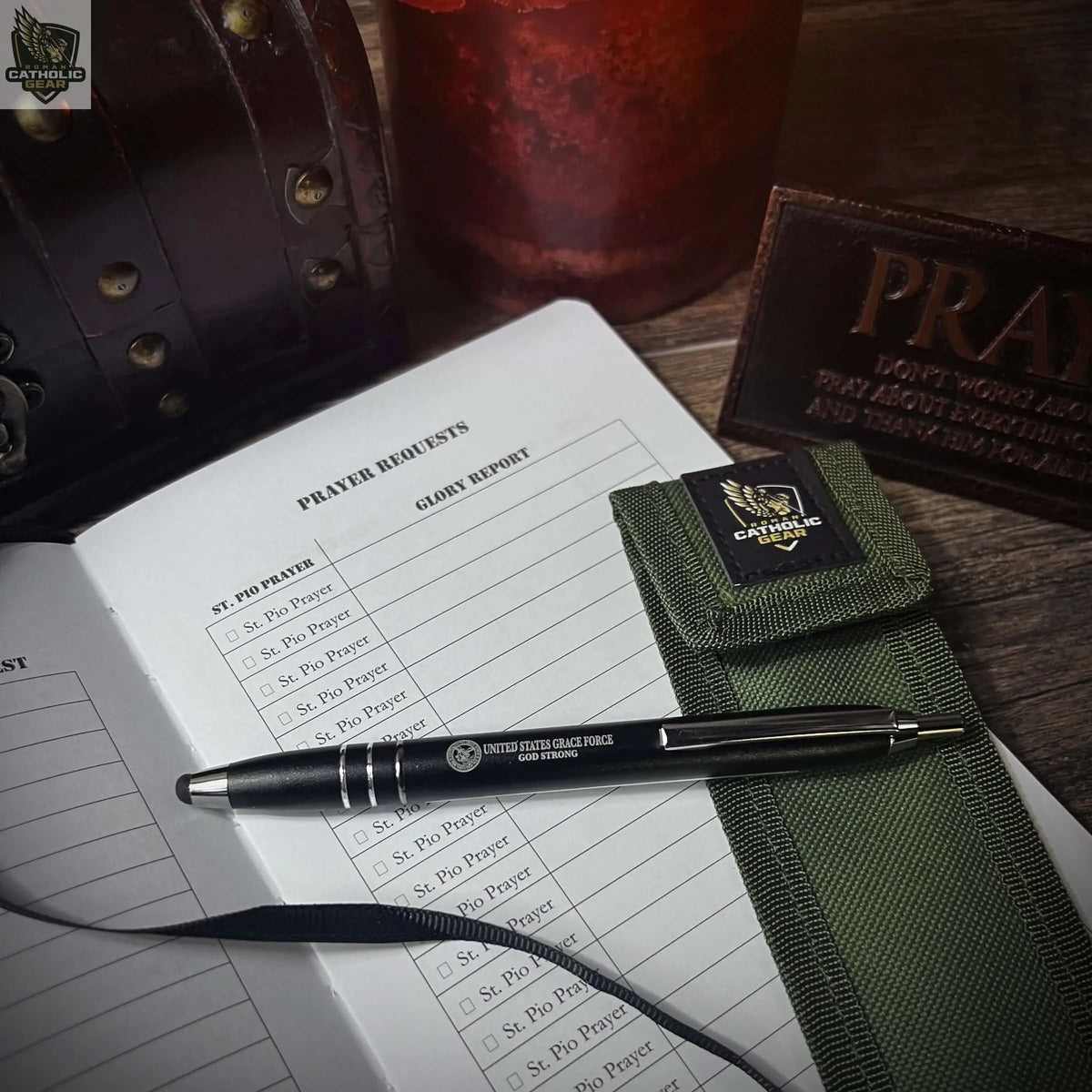 USGF Banner Prayer Pen Roman Catholic Gear